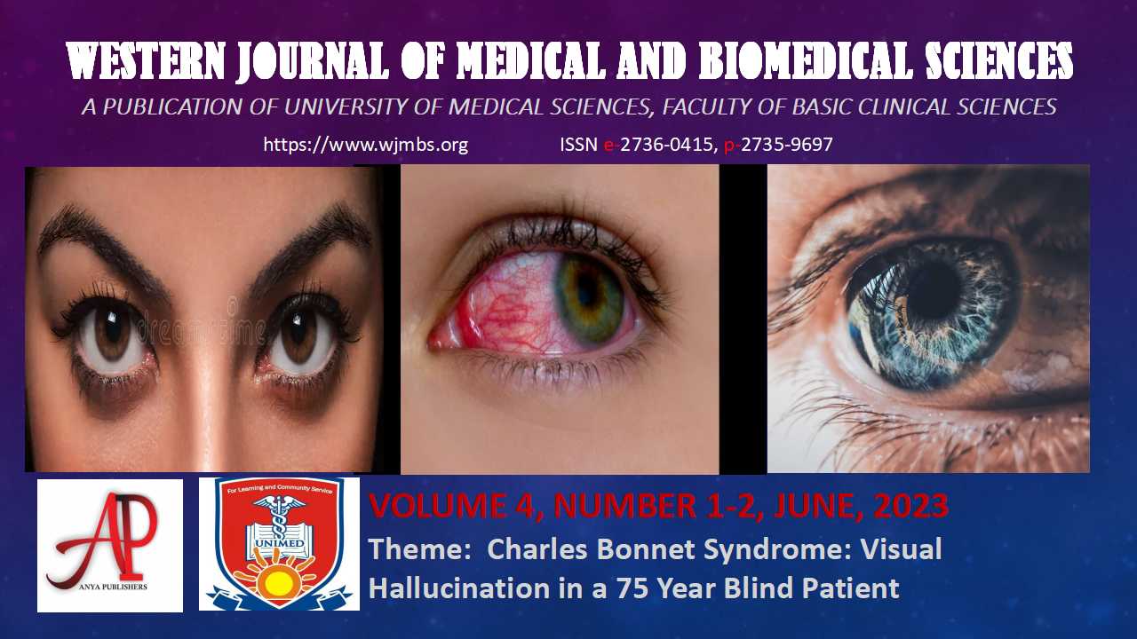					View Vol. 4 No. 1-2 (2023): Charles Bonnet Syndrome: Visual Hallucination in a 75 Year Blind  Patient
				